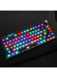 اشتري 130 Keys MDA Height Mechanical Keyboard Transparent Keycap(Black Transparent) في السعودية