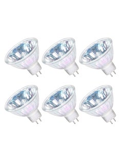 اشتري 6 Pack MR16 Halogen Bulb Dimmable GU5.3 Spotlight Long Lifetime Warm White 36° Beam Angle Bi-Pin Base في السعودية