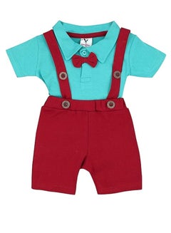 Buy Macitoz Stylish Dungaree for Baby Boys | Half Sleeves & Knee Length with Bow | Suitable as Casual & Party Wears Baby dress in UAE