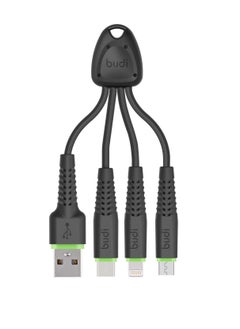 Buy 3 in1 Charge Sync USB Cable Micro-USB, Type-C, iPhone in Saudi Arabia