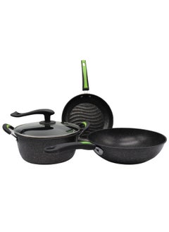 اشتري Three-Piece Cookware Set Diameter 30 25 25cm في الامارات