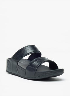 اشتري Women's Cutwork Detail Slip-On Slide Sandals في الامارات