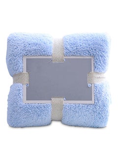 اشتري Multipurpose Soft Fluffy Towel Blue 22 x 6 22cm في السعودية