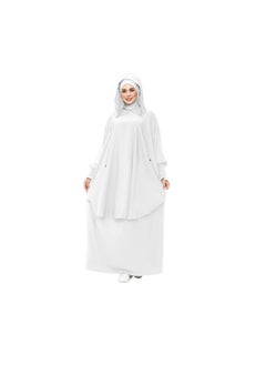 Buy Adena material is crepe, consisting of 3 pieces: a pocket, a cap, and a niqab. The size is free size. It can be worn up to 120 kilos for women. in Egypt