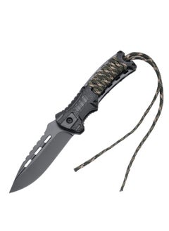 Buy Stainless Steel Outdoor Tactical Folding Knife Portable Outdoor Camping Vehicle Survival Knife in Saudi Arabia