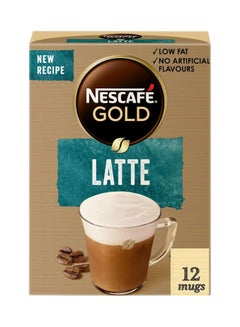 Buy Nescafe Gold Latte Pack of 12 x 17g in UAE