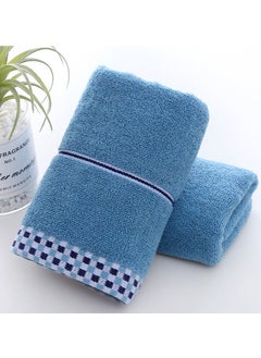 اشتري M MIAOYAN One piece of blue cotton thickened absorbent towel في السعودية