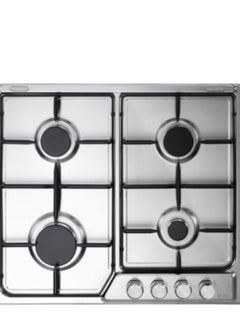 Buy Built in Gas Hob 60 cm 4 burner Stainless steel full safety self ignition ENF60-444XD in Egypt