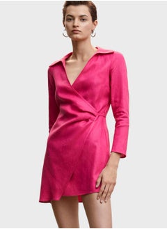 Buy Knitted Wrap Dress in UAE