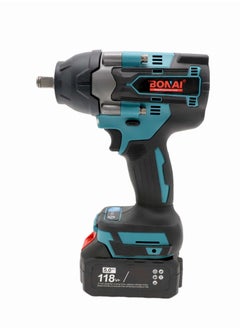 اشتري BONAI Cordless Impact Wrench Kit - High Torque Power, 2 Battery Bundle and with Speed Control 5 amp في الامارات