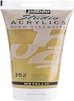 Buy PEBEO Studio Acrylics High Viscosity, Fine Acrylic, 250 ml - Iridescent Gold in Egypt