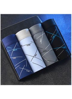 اشتري Boxed Men's Printed Breathable Four Corner Underwear Of 4 Pieces في الامارات