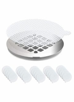 اشتري Drain Hair Catcher 50PCS Disposable Shower Drain Hair Catcher Mesh Stickers Shower Drain Hair Trap Tub Drain Hair Catcher Strainer Large Hole 50pcs في السعودية