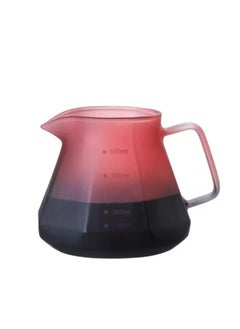 Buy V60 Coffee Server Maker Heat Resistant Glass Pot Pour Over Server Kettle Coffee Teapot Hand Drip Pour Over 600ml in Saudi Arabia