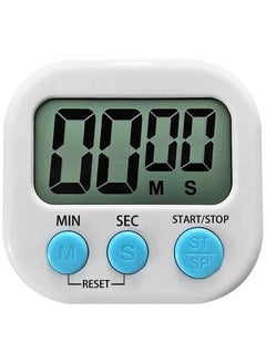 Buy LCD Digital Kitchen Countdown Magnetic Timer White in Saudi Arabia