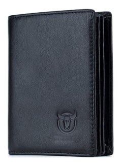 Buy Men's Genuine Leather Wallet   RFID Blocking Wallet 14 Card Slots  1 ID Window and Large Capacity Can Hold 50 Currency Notes in UAE