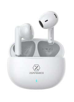 Buy ZIPFORCE True Wireless Earbuds, In-Ear Bluetooth 5.3 Headphones 4-Mics ENC Clear Call, Bluetooth Earbuds Touch Control 30 Playtime, IPX6 Waterproof TWS, Light-Weight Earphones in Saudi Arabia