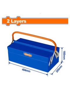 اشتري Wadfow Metal 2 Drawer Tool box, Iron Tool Box (WTB8A33) Storage for Wrench, Screwdrivers, etc في الامارات