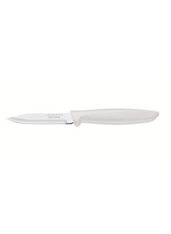 اشتري Plenus 3 Inches Vegetable and Fruit Knife with Stainless Steel Blade and White Polypropylene Handle في الامارات