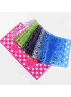 Buy Silicone bath mat with air suction feature that perfectly prevents slipping, various colors in Egypt