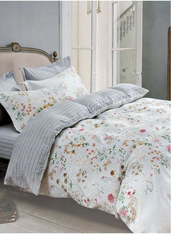 اشتري Spring On White Duvet Cover Set for Queen/Double/Full beds في الامارات