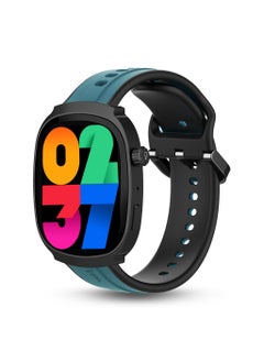 Buy Axis 1.96" Amoled Display Smartwatch, Functional Rotating Crown, Quick Notification, Always on Display, Bluetooth Calling, SpO2 Monitoring, Heart Rate Monitoring, Multiple Sports Modes, Forest Green in UAE