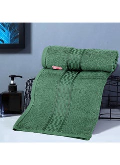 Buy Home Ultra (Green) Premium Cotton Hand Towel (50 X 90 Cm-Set Of 1) Highly Absorbent, High Quality Bath Linen With Checkered Dobby 550 Gsm in UAE