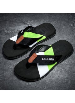 Buy Men's Summer Flip-flops Antiskid Cool Mop Black in Saudi Arabia