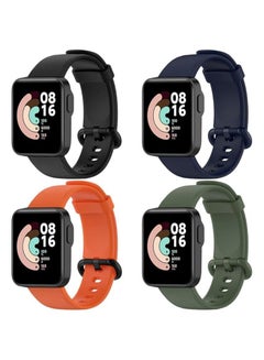 Buy 4 PCS Replacement Silicone Bands for Xiaomi Watch 2 Lite/Redmi Watch 2 Lite in Saudi Arabia