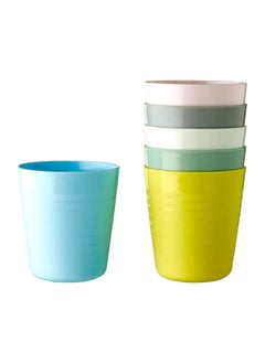 Buy Plastic Mug Pastel 8x17cm  Multicolor in Egypt