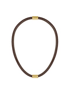 اشتري HUGO BOSS JEWELRY GALEN MENS LEATHER NECKLACE - 1580421 في السعودية