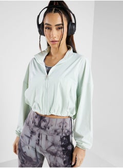 Buy Cropped Zip Up Jacket in UAE