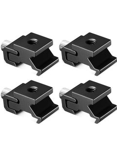 Buy Camera Metal Cold Shoe Mount, Universal Adjustable Elastic Flash Mount Adapter with 1/4" Thread Accessories (4 pcs) in Saudi Arabia