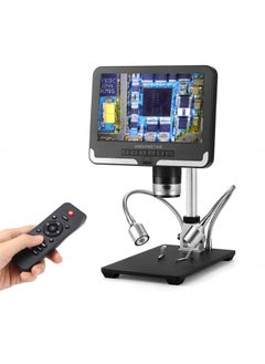 Buy Black corlor 7 inch LCD 1080P Circuit Board Digital Microscope AD206 with 200X Magnification Zoom for Phone Repair Soldering in UAE