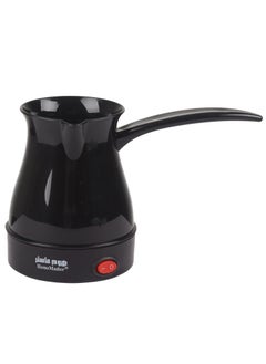 اشتري Electric Turkish Coffee Maker Quick-Preparation 600 Watts - 300 ml - Black في السعودية