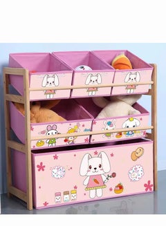 Buy Kids Toy Storage Organizer with 6 box, Toy Box and Storage Rack, for Living Room Bedroom in Saudi Arabia