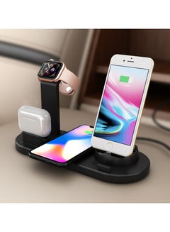 Buy Wireless Charger, 15W Qi Certified Fast Wireless Charging Stand with Sleep-Friendly Adaptive Light for iPhone 15 14 13 12 11 Pro Max XS 8 Plus Samsung Galaxy S23 S22 Ultra S21 S20 Note 20 Google in UAE