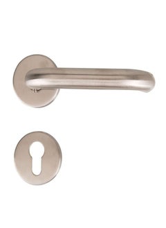 Buy Door Handles On Rosette Stainless Steel in UAE