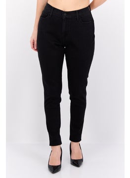 اشتري Women Super Skinny Fit Plain Stretchable Jeans, Black في الامارات