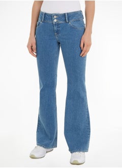 Buy High Waist Flared Jeans in UAE