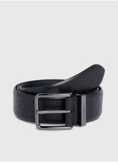 Buy Men's Monogram Fixed Belt  - Leather, Black in UAE