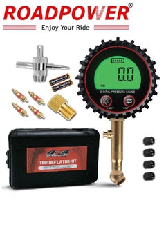 Buy Digital Tire Deflator 200PSI Air Down Offroad Kit with Precision Release Button Repair Tool Quickly Deflate 4x4 Off Road Tires TG-440 in UAE