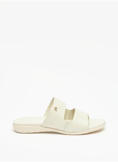 اشتري Textured Slip-On Sandals في السعودية