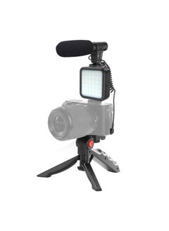 اشتري KIT-01LM 3 في 1 فيديو تصوير LED LED MICROPHONE LIVE MICROPHONE ، المواصفات: نموذج شحن USB في السعودية