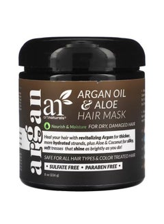Buy Argan Oil & Aloe Hair Mask, 8 oz (226 g) in UAE