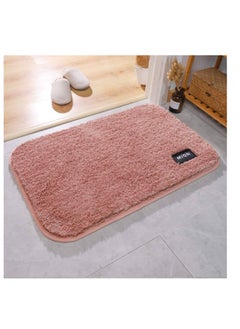 Buy Non-Slip Flocking Bathroom Mat, Absorbent Mat, Bathroom Entrance Mat, Bedroom Toilet, Quick Drying Shower Rug Bath Mat in UAE