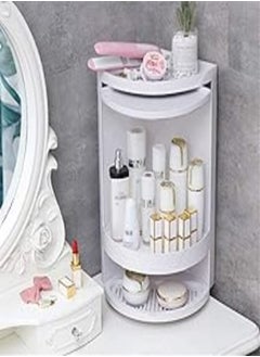 اشتري Pink Pari 360 Degree Rotating Corner Unit Cabinet Bathroom Unit Storage Cupboard Shelf Toilet Corner Shelf Triangle Shelf Kitchen Multi Layer Storage Rack في مصر