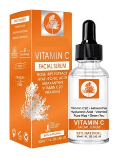 Buy Vitamin C Hyaluronic Acid Facial Serum Clear 30ml in Saudi Arabia
