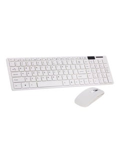 Buy Wireless Keyboard And Mouse Combo White in Saudi Arabia