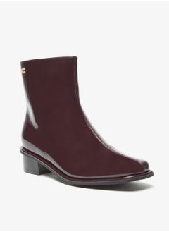 اشتري Solid High Shaft Boots With Zip Closure By Shoexpress في الامارات